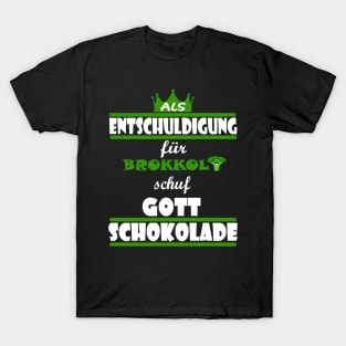 schokolade böser brokkoli antivegan kakao T-Shirt